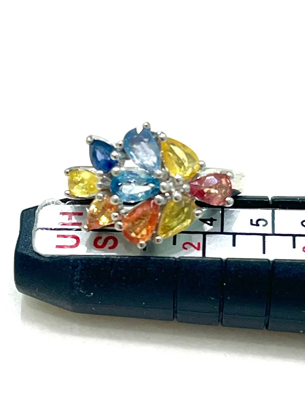 Natural Sapphires 14KGP Ring